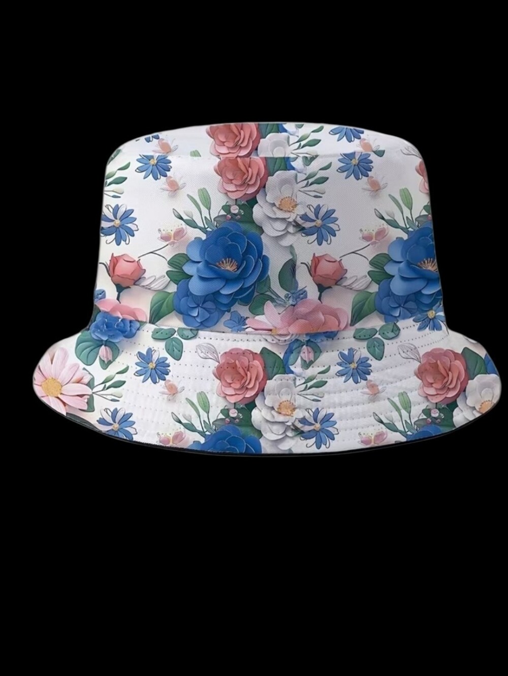 Floral Bucket Hat All-Over And Inside Unisex 22"/23"
